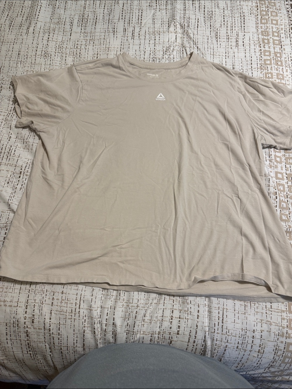 Reebok Women’s Short Sleeve Crew Tee in Beige
